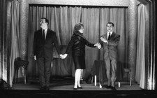 Jean Poiret and Michel Serrault on stage in Paris in May 1962 Old Photo 2 picture
