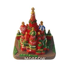 St. Basil's Cathedral Moscow Russia Landmark Model Figurine Resin Souvenir Table picture