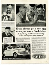 1940 Studebaker Champion Club Sedan employee pictures Vintage Print Ad 2 picture