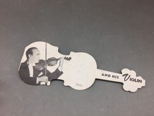 David Rubinoff Violinist w/ Stradivarius Violin Die Cut Souvenir Ephemera Photo picture