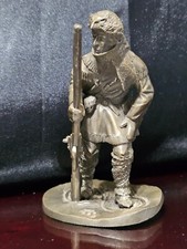 VINTAGE 1975 THE FRANKLIN MINT THE TRAPPER FINE PEWTER FIGURINE 4