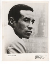 Jazz Drummer Max Roach P.R. Publicity Orig c. 1960s 8x10 Photo picture