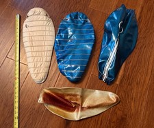 Bicycle Seat Material for Schwinn Stingray - Blue Krate Style White Used - Rough picture