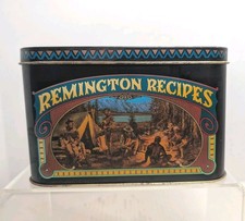 REMINGTON RECIPES TIN Recipe Cards Outdoor Meals Exclusive Collection Vintage  picture