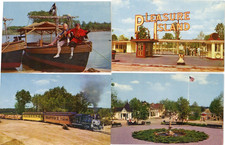 lot of 9 vtg Pleasure Island Wakefield MA amusement park postcards picture