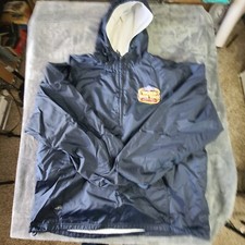 Collectible Old Chicago World Beer Tour Pullover Lined Jacket XL Blue picture