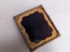 Gorgeous 1800s Deragotype Photograph Frame Stamped New York picture