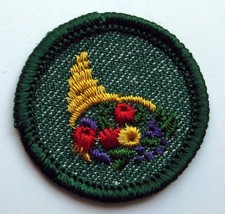 Vintage 1955-1960 Girl Scout WORLD GIFTS BADGE Cornucopia International Patch picture
