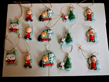 Hallmark Peanuts Christmas Set of 14 Hanging Ornaments picture