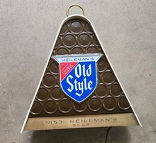 Vintage 60s Heilemans Old Style Beer Sign Light La Crosse Wisconsin Breweriana  picture
