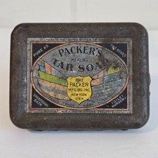 Antique Packer's Healing Tar Soap Tin New York City picture