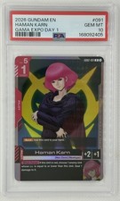 2026 Gundam Card Game Haman Karn GAMA Expo Day 1 Promo #GD02-091 PSA 10 POP 11 picture