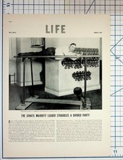 1937 LIFE Magazine Page New Deal Politics Senator Alben Barkley Corcoran Cohen picture