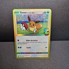 Pokemon Eevee Holo On The Ball Style Football Custom Card picture