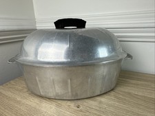Vintage Household Institute Aluminum Roasting Pan w/ Lid Dutch Oven 13” picture