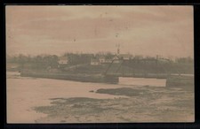 Newburyport MA Addressed River Bridge  RPPC Postcard 1910 Mass picture