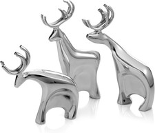 Blitzen Reindeer Set - Elegant Holiday Figurines for Festive Décor picture