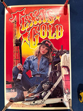 Budweiser Texas Gold Beer Advertising Poster, Woman in Cowboy Hat, Breweriana picture