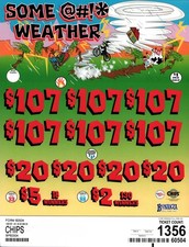 Pull Tab Tickets - Chips - Game - Some @#* Weather - 1,356 ct picture