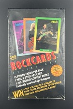 Vintage Rock Cards 1991  NIB Factory Sealed Box w/ 36 packs picture