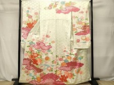Vintage Japanese Furisode Kimono  - Heavy Silk  Japan Authentic picture