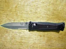 -discontinued- Benchmade 530 Pardue Drop Point Plain Edge Black Handle Axis Lock picture