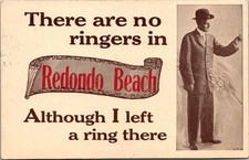 c1913 Comic Humor Ringers In Redondo Beach California CA Los Angeles Postcard picture