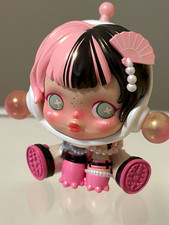 POP MART Skullpanda Pearlescent Plastic Figurine Pink White Black Figure picture