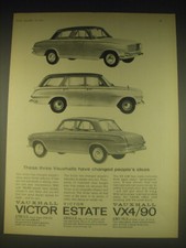 1962 Vauxhall Victor, Estate and VX4/90 Cars Advertisement picture