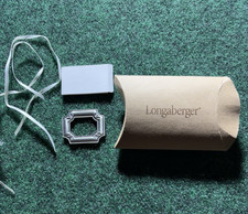 Longaberger 2003 canister Pewter Label Tie On #20797 NEW flour sugar tea picture