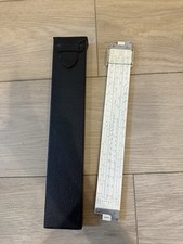 1947 Keuffel & Esser N4081-3 Slide Rule & Leather Case, LOG LOG DUPLEX DECITRIG picture