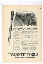1924 Yankee Tools Ad: North Bros. - No. 130-A Spiral Ratchet Screwdriver picture