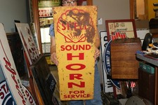 Vintage 1950's Shell Gas Station Sound Horn For Service 12