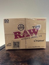 RAW ORIGINAL TIPS 50 PACKS~2,500 TOTAL~FACTORY SEALED picture