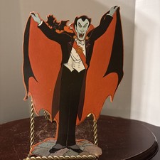 Vintage Count DRACULA DOUBLE SIDED WALL DECORATION BY KIRK picture