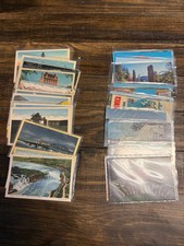 Vintage Lot of 35 Canada Postcards,Linen and Chrome Old Antique Mixed Cards picture