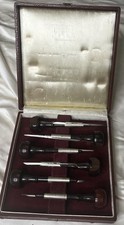 Stunning Set of Six EZRA BOWMAN Gravers DEAD MINT in Original Box picture