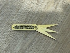 Rare Celluloid Cigar Draw Tool / Tobacciana / Collectible Advertise John Harper picture