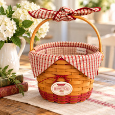 Longaberger 1999 Homestead Collectors Club Edition Basket Combo #13871 Liner picture