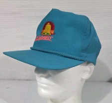 Vintage Taco Bell Express Hat Snapback Teal Cap 90s  picture