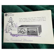 Vintage General Electric User Manual AM Clock Radio Models C550 C551 1968 GE picture