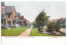 Portsmouth Terrace Rochester NY Residence Street c1905 Postcard picture