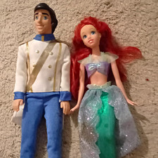 Disney the Little Mermaid Dolls Ariel and Prince Eric picture