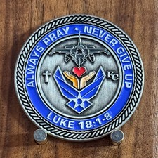 US Air Force Colonel Robert M Clark Religious Themed Challenge Coin  M#19 picture