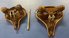 VINTAGE 1950'S TROXEL SADDLE SPRING BICYCLE SEAT & Kids Seat picture
