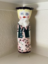 Vintage Hillary Large Ceramic Vase Susan Paley Ganz Bella Casa Collection 10.5” picture