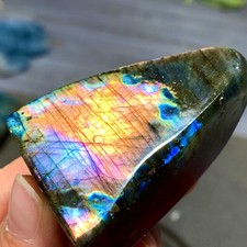 97G Natural Gorgeous Labradorite QuartzCrystal Stone Specimen Healing B415 picture