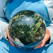 8.27LB Top Natural Southern Jade Ball Quartz Crystal Sphere Reiki Healing 5365 picture
