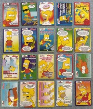 2001 Kellogg’s🔥THE SIMPSONS German Promo Trading Card Sticker Set (20) BART💥 picture