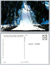 1960 Squaw Valley Winter Olympics Ski Jump Postcard Color by Bill Briner picture